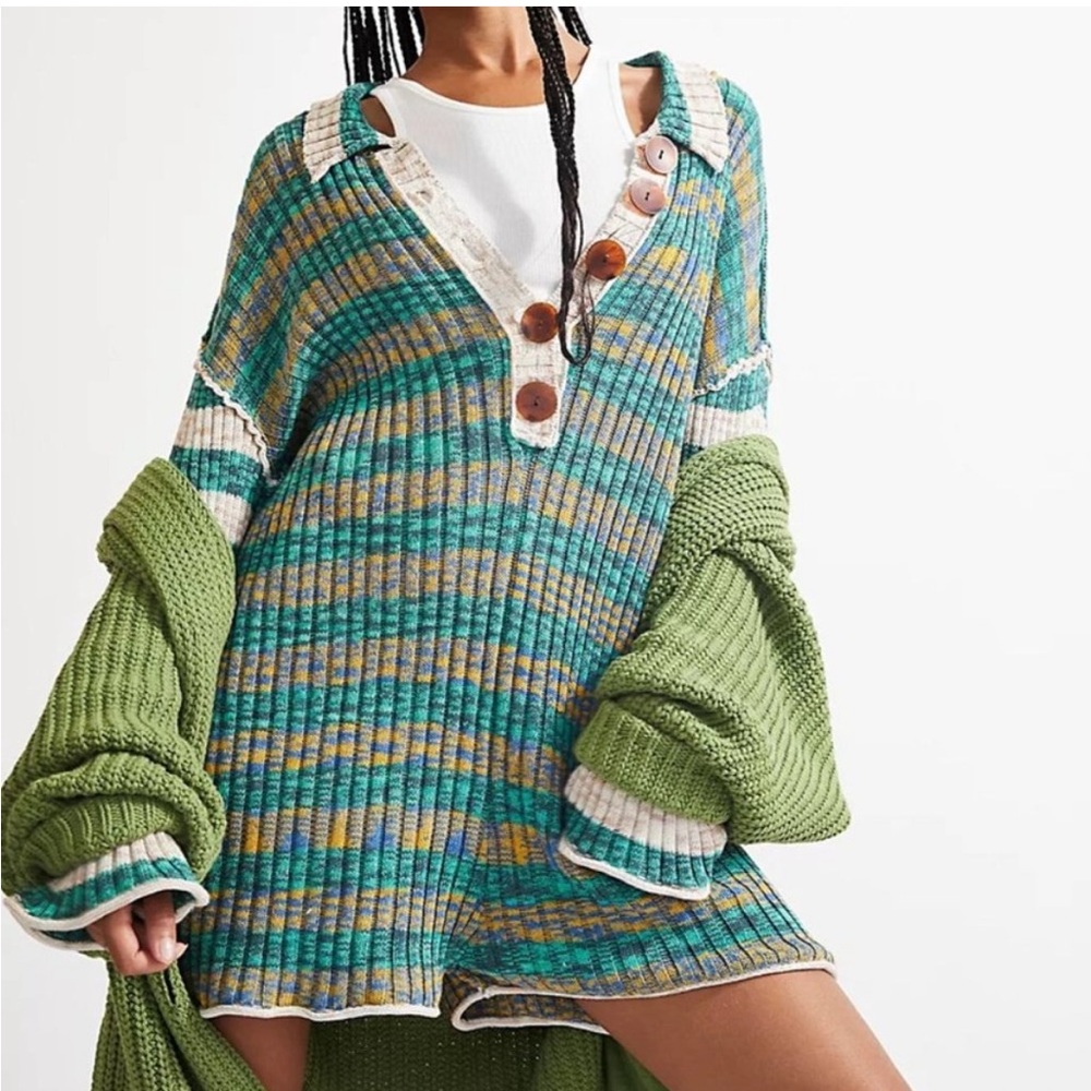 NWOT FREE PEOPLE: Wendy Ribbed Romper